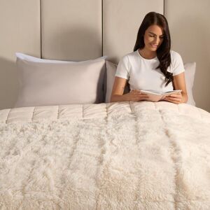 OHS Fluffy Fleece Sensory Sleep Therapy Weighted Blanket 150 x 200 cm 8kg in Cream Size: 125 cm x 180 cm Cream 125 cm x 180 cm OHS Fluffy Fleece Sensory Sleep Therapy Weighted Blanket 150 x 200 cm 8kg in Cream Size: 125 cm x 180 cm Cream 125 cm x 180 cm
