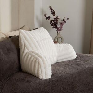 OHS - Reading Pillow Ribbed Faux Fur - Cream - 65x40 cm - with arms - Reading pillow OHS - Reading Pillow Ribbed Faux Fur - Cream - 65x40 cm - with arms - Reading pillow