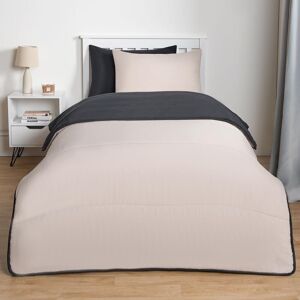 OHS Soft Coverless 10.5 TOG Duvet Set Pillowcase Quilted Cover in Stone Size: Double Stone Double OHS Soft Coverless 10.5 TOG Duvet Set Pillowcase Quilted Cover in Stone Size: Double Stone Double