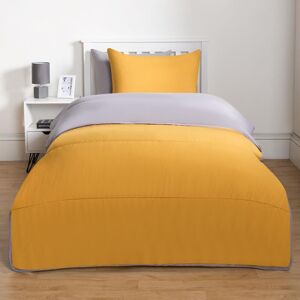 OHS Single 10.5 Tog Microfibre Coverless Duvet - Grey/Ochre - Duvet OHS Single 10.5 Tog Microfibre Coverless Duvet - Grey/Ochre - Duvet