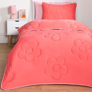 OHS Coverless Duvet 7.5 TOG Pillowcase Quilt Daisy Bedding Set, Coral Size: Single Coral Single OHS Coverless Duvet 7.5 TOG Pillowcase Quilt Daisy Bedding Set, Coral Size: Single Coral Single