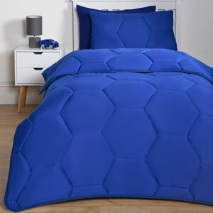 OHS Coverless Duvet 7.5 TOG Pillowcase Quilt Honeycomb Bedding Set, Blue Size: Single Blue Single OHS Coverless Duvet 7.5 TOG Pillowcase Quilt Honeycomb Bedding Set, Blue Size: Single Blue Single