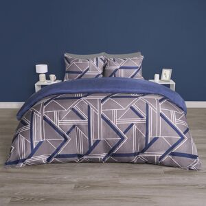 OHS Geo Duvet Cover Set Quilt Pillowcase Bedding Abstract Reversible in Charcoal Size: King Charcoal King OHS Geo Duvet Cover Set Quilt Pillowcase Bedding Abstract Reversible in Charcoal Size: King Charcoal King