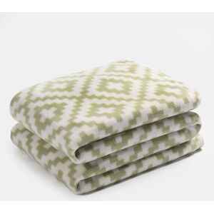 OHS Geo Tile Throw Over Bed Blanket Travel Garden Chair Soft Fleece Warm Bedspread in Green Green OHS Geo Tile Throw Over Bed Blanket Travel Garden Chair Soft Fleece Warm Bedspread in Green Green