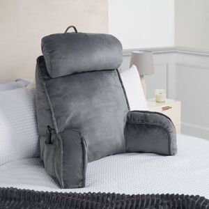 OHS Cuddle Cushion Back Lumbar Support Head Rest Bed Reading Pillow Arms in Charcoal Charcoal OHS Cuddle Cushion Back Lumbar Support Head Rest Bed Reading Pillow Arms in Charcoal Charcoal