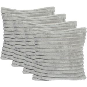 OHS Ribbed Faux Fur Grey 45x45 - Cushion cover OHS Ribbed Faux Fur Grey 45x45 - Cushion cover