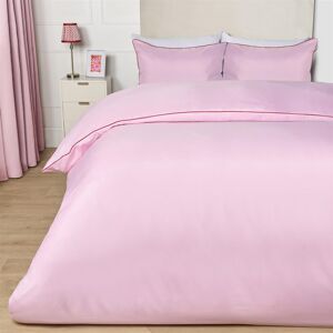 OHS Piped Edge Bedding Set Soft Duvet Cover with Pillowcase in Pink Size: King Pink King OHS Piped Edge Bedding Set Soft Duvet Cover with Pillowcase in Pink Size: King Pink King