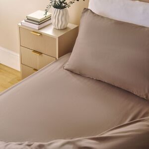OHS Ultra Soft Microfibre Plain Fitted Bed Sheet in Light Brown Size: Super King Light Brown Super King OHS Ultra Soft Microfibre Plain Fitted Bed Sheet in Light Brown Size: Super King Light Brown Super King