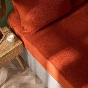 OHS Teddy Fleece Thermal Fitted Bed Sheet in Burnt Orange Size: Super King Fitted Burnt Orange Super King Fitted OHS Teddy Fleece Thermal Fitted Bed Sheet in Burnt Orange Size: Super King Fitted Burnt Orange Super King Fitted