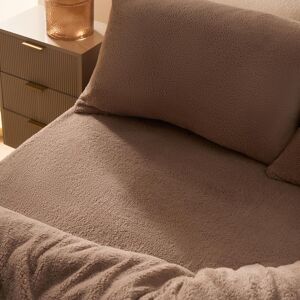 OHS Teddy Fleece Thermal Fitted Bed Sheet in Brown Size: King Fitted Brown King Fitted OHS Teddy Fleece Thermal Fitted Bed Sheet in Brown Size: King Fitted Brown King Fitted