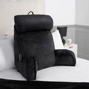 OHS Cuddle Cushion Back Lumbar Support Head Rest Bed Reading Pillow Arms in Black Black OHS Cuddle Cushion Back Lumbar Support Head Rest Bed Reading Pillow Arms in Black Black