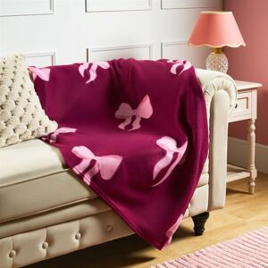 OHS Bows Polar Fleece Soft Warm Throw Blanket in Burgundy Size: 120 cm x 150 cm Burgundy 120 cm x 150 cm OHS Bows Polar Fleece Soft Warm Throw Blanket in Burgundy Size: 120 cm x 150 cm Burgundy 120 cm x 150 cm