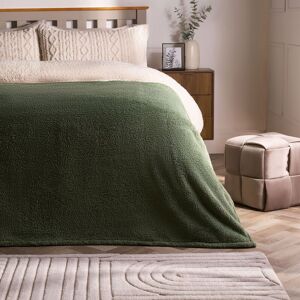 OHS Large Teddy Fleece Throw Blanket in Pale Green Size: 200 cm x 240 cm Pale Green 200 cm x 240 cm OHS Large Teddy Fleece Throw Blanket in Pale Green Size: 200 cm x 240 cm Pale Green 200 cm x 240 cm