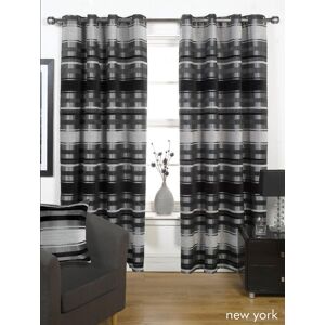 Rapport Home New York Polyester Cushion Cover in Black Size: 45 cm x 45 cm Black 45 cm x 45 cm Rapport Home New York Polyester Cushion Cover in Black Size: 45 cm x 45 cm Black 45 cm x 45 cm