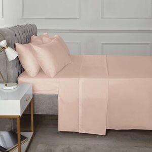 Rapport Home TH Percale Flat Sheet in Dusty Pink Size: Double Dusty Pink Double Rapport Home TH Percale Flat Sheet in Dusty Pink Size: Double Dusty Pink Double