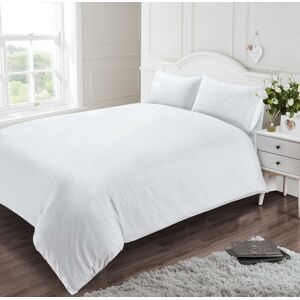 Rapport Home 400 Thread Count Cotton Quilt Cover in White Size: Double White Double Rapport Home 400 Thread Count Cotton Quilt Cover in White Size: Double White Double