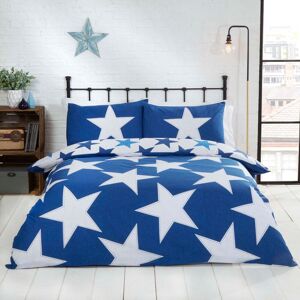 Rapport Home All Stars Polycotton Reversible Duvet Set with Pillowcase in Navy Size: King Navy King Rapport Home All Stars Polycotton Reversible Duvet Set with Pillowcase in Navy Size: King Navy King
