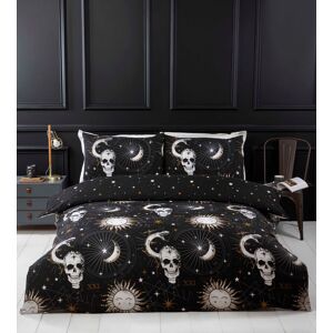 Rapport Home Black Skull Stellar Microfibre Duvet Cover Set - Duvet Cover Set Rapport Home Black Skull Stellar Microfibre Duvet Cover Set - Duvet Cover Set