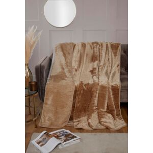 Rapport Home Dyed Mink Faux Fur Polyester Super Soft Cosy Plain Throw in Beige Size: 150 cm × 200 cm Beige 150 cm × 200 cm Rapport Home Dyed Mink Faux Fur Polyester Super Soft Cosy Plain Throw in Beige Size: 150 cm × 200 cm Beige 150 cm × 200 cm