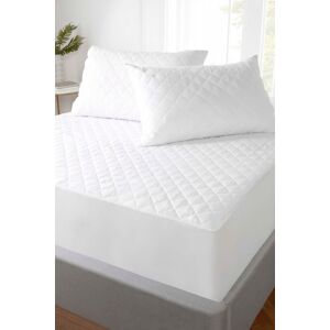 Rapport Home Mattress Protectors 12 Inch Deep Quilted Polycotton Easy Care in White Size: Super King White Super King Rapport Home Mattress Protectors 12 Inch Deep Quilted Polycotton Easy Care in White Size: Super King White Super King