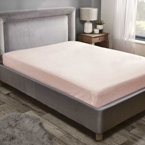 Rapport Home Teddy Fleece Plain Fitted Bed Sheets in Pink Size: King Pink King Rapport Home Teddy Fleece Plain Fitted Bed Sheets in Pink Size: King Pink King