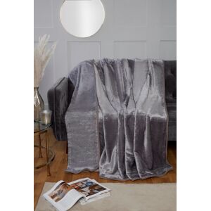 Rapport Home Dyed Mink Faux Fur Polyester Super Soft Cosy Plain Throw in Silver Size: 150 cm × 200 cm Silver 150 cm × 200 cm Rapport Home Dyed Mink Faux Fur Polyester Super Soft Cosy Plain Throw in Silver Size: 150 cm × 200 cm Silver 150 cm × 200 cm