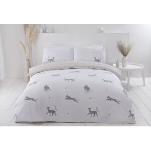 Rapport Home PH Leopard Polycotton Duvet Cover Set with Pillowcase in White Size: Super King White Super King Rapport Home PH Leopard Polycotton Duvet Cover Set with Pillowcase in White Size: Super King White Super King