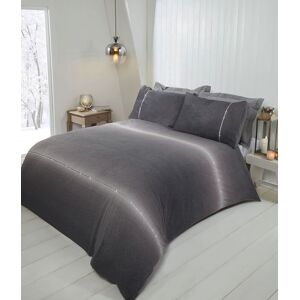 Rapport Home Diamante Teddy Duvet Cover Set with Pillowcase in Grey Size: Single Grey Single Rapport Home Diamante Teddy Duvet Cover Set with Pillowcase in Grey Size: Single Grey Single