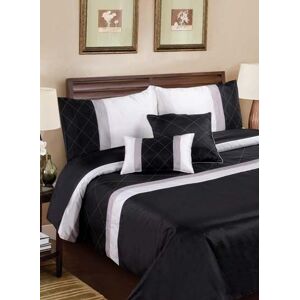 Rapport Home Monaco Boudoir Cushion Cover in Black Size: 45 cm x 45 cm Black 45 cm x 45 cm Rapport Home Monaco Boudoir Cushion Cover in Black Size: 45 cm x 45 cm Black 45 cm x 45 cm