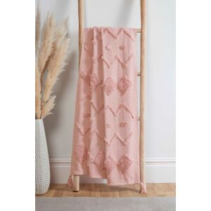 Rapport Home Juniper Cotton Tufted Patterned Throw in Dusty Pink Size: 50 cm x 50 cm Dusty Pink 50 cm x 50 cm Rapport Home Juniper Cotton Tufted Patterned Throw in Dusty Pink Size: 50 cm x 50 cm Dusty Pink 50 cm x 50 cm