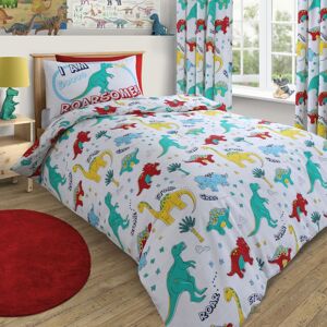Velosso Dinosaur Cotton Rich Printed Duvet Cover & Pillowcase Set Size: Double Multicolor Double Velosso Dinosaur Cotton Rich Printed Duvet Cover & Pillowcase Set Size: Double Multicolor Double