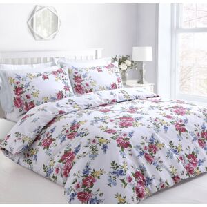 Velosso Vintage Floral Cotton Rich Printed Duvet Cover & Pillowcase Set Size: Single Multicolor Single Velosso Vintage Floral Cotton Rich Printed Duvet Cover & Pillowcase Set Size: Single Multicolor Single