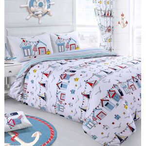 Velosso Nautical Cotton Rich Printed Duvet Cover & Pillowcase Set Size: Double Multicolor Double Velosso Nautical Cotton Rich Printed Duvet Cover & Pillowcase Set Size: Double Multicolor Double