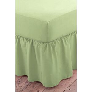 Martex Poetry Plain Dye Polycotton Platform Valance Sheet Frilled in Pale Green Size: Single Pale Green Single Martex Poetry Plain Dye Polycotton Platform Valance Sheet Frilled in Pale Green Size: Single Pale Green Single