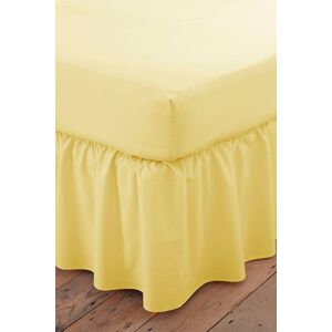 Martex Poetry Plain Dye Polycotton Platform Valance Sheet Frilled in Lemon Size: King Lemon King Martex Poetry Plain Dye Polycotton Platform Valance Sheet Frilled in Lemon Size: King Lemon King