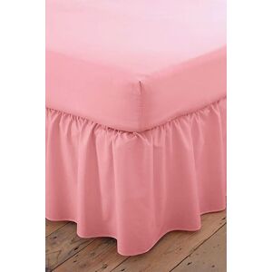 Martex Poetry Plain Dye Polycotton Platform Valance Sheet Frilled in Dusty Pink Size: King Dusty Pink King Martex Poetry Plain Dye Polycotton Platform Valance Sheet Frilled in Dusty Pink Size: King Dusty Pink King