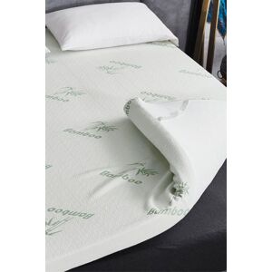 Ezysleep Super Soft Bamboo Bounce Back Foam Mattress Topper - 10cm in White Size: Single White Single Ezysleep Super Soft Bamboo Bounce Back Foam Mattress Topper - 10cm in White Size: Single White Single