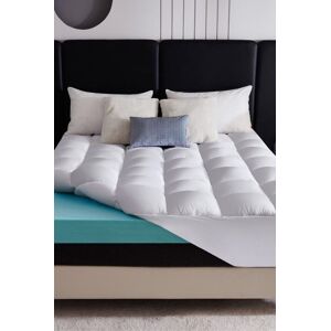 Ezysleep 10cm Memory Foam Combination Topper in White Size: Super King White Super King Ezysleep 10cm Memory Foam Combination Topper in White Size: Super King White Super King