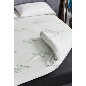 Ezysleep Super Soft Bamboo Bounce Back Foam Mattress Topper - 10cm in White Size: King White King Ezysleep Super Soft Bamboo Bounce Back Foam Mattress Topper - 10cm in White Size: King White King