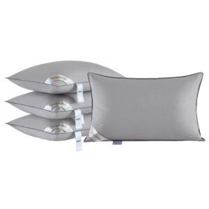 Groundlevel Grey Shredded Supersoft Goose Feather & Down Pillows Grey Groundlevel Grey Shredded Supersoft Goose Feather & Down Pillows Grey