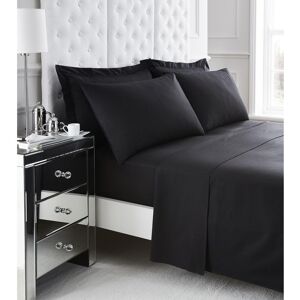GAVENO CAVAILIA 200 Thread Count Fitted Sheet in Black Size: Super King Black Super King GAVENO CAVAILIA 200 Thread Count Fitted Sheet in Black Size: Super King Black Super King
