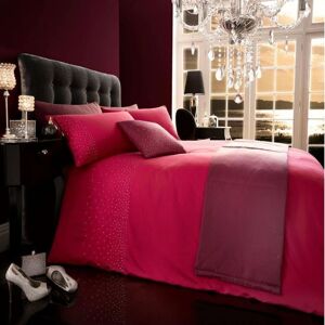 Smart Living Diamante 5PC Complete Bedding Set Duvet Cover, Pillow Pair, Cushion Cover, Bed Runner in Fuchsia Size: King Fuchsia King Smart Living Diamante 5PC Complete Bedding Set Duvet Cover, Pillow Pair, Cushion Cover, Bed Runner in Fuchsia Size: King Fuchsia King