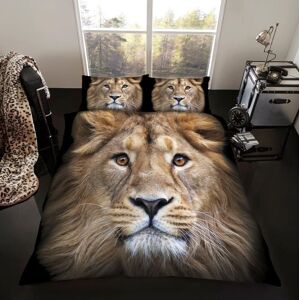 Smart Living 3D Effect Animal Polycotton Printed Duvet Cover Set in Natural Size: King Natural King Smart Living 3D Effect Animal Polycotton Printed Duvet Cover Set in Natural Size: King Natural King