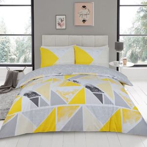 Smart Living Printed Polycotton Mila Duvet Cover With Pillowcases in Yellow Size: Single Yellow Single Smart Living Printed Polycotton Mila Duvet Cover With Pillowcases in Yellow Size: Single Yellow Single