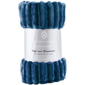 GAVENO CAVAILIA Osum Ribbed Throw in Navy Size: 200 cm x 240 cm Navy 200 cm x 240 cm GAVENO CAVAILIA Osum Ribbed Throw in Navy Size: 200 cm x 240 cm Navy 200 cm x 240 cm