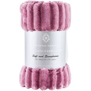 GAVENO CAVAILIA Osum Ribbed Throw in Pink Size: 200 cm x 240 cm Pink 200 cm x 240 cm GAVENO CAVAILIA Osum Ribbed Throw in Pink Size: 200 cm x 240 cm Pink 200 cm x 240 cm
