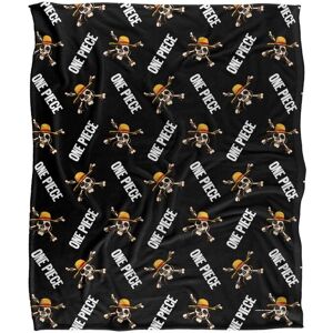 Netflix One Piece Jolly Roger Pattern Officially Licensed Silky Touch Super Soft Throw Blanket 152 x 127 cm in White White 152 x 127 cm Netflix One Piece Jolly Roger Pattern Officially Licensed Silky Touch Super Soft Throw Blanket 152 x 127 cm in White White 152 x 127 cm