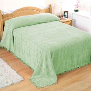 Diana Cowpe Candlewick Bedspread in Green Size: Single Green Single Diana Cowpe Candlewick Bedspread in Green Size: Single Green Single