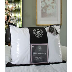 The Lyndon Company Soft as Down 233 Thread Count 100% Cotton Casing Soft to Medium Support Pillow in White White The Lyndon Company Soft as Down 233 Thread Count 100% Cotton Casing Soft to Medium Support Pillow in White White
