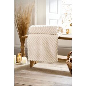Deyongs Jumbo Hemsworth Chevron Fleece Throw Blanket Super Soft Warm & Cozy 130x170cm in Cream Size: 130 cm x 170 cm Cream 130 cm x 170 cm Deyongs Jumbo Hemsworth Chevron Fleece Throw Blanket Super Soft Warm & Cozy 130x170cm in Cream Size: 130 cm x 170 cm Cream 130 cm x 170 cm